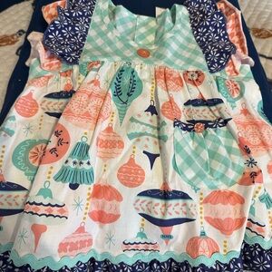 Colorful Kids Dress with Festive Print